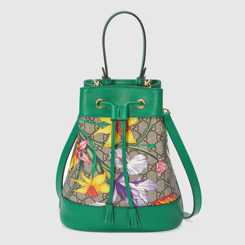 G*u*i gg women ophidia gg flora small bucket bag