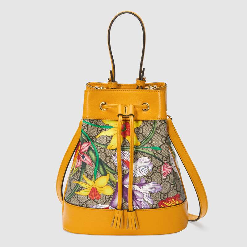 G*u*i gg women ophidia gg flora small bucket bag