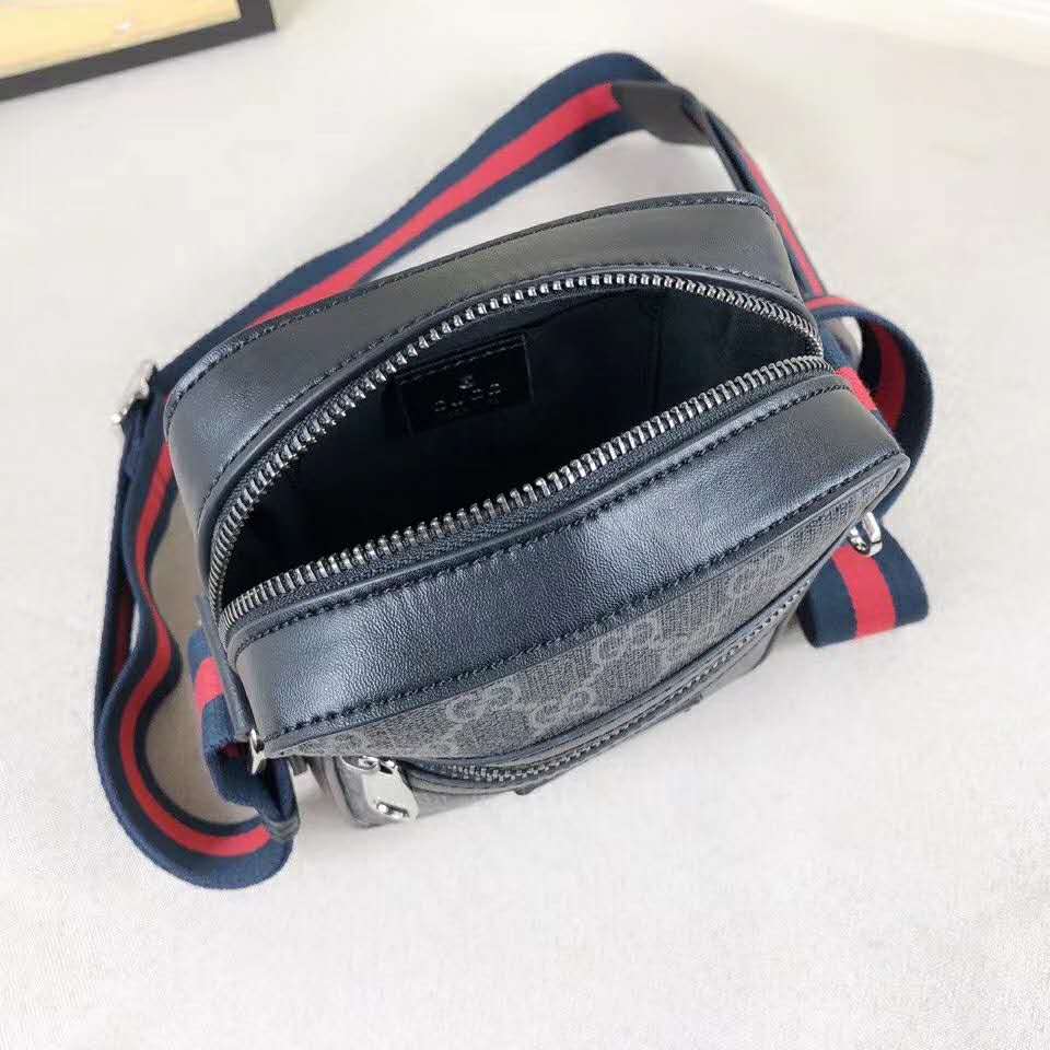 G*u*i gg men gg black messenger gg supreme canvas