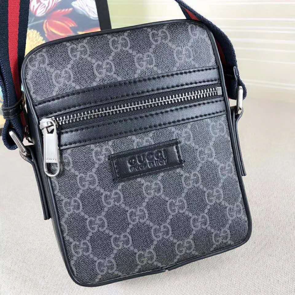 G*u*i gg men gg black messenger gg supreme canvas