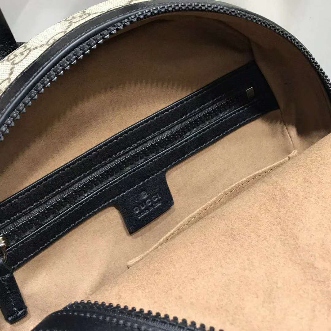 G*u*i gg unisex eden small backpack beige/ebony gg supreme canvas