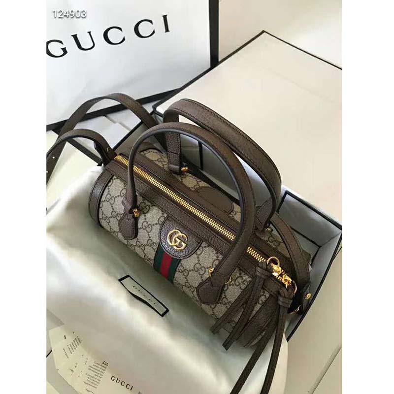 G*u*i gg unisex ophidia gg small boston bag supreme canvas