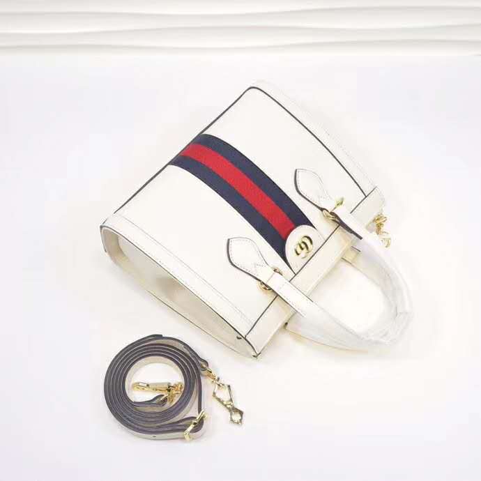 G*u*i gg women ophidia small gg tote bag white leather