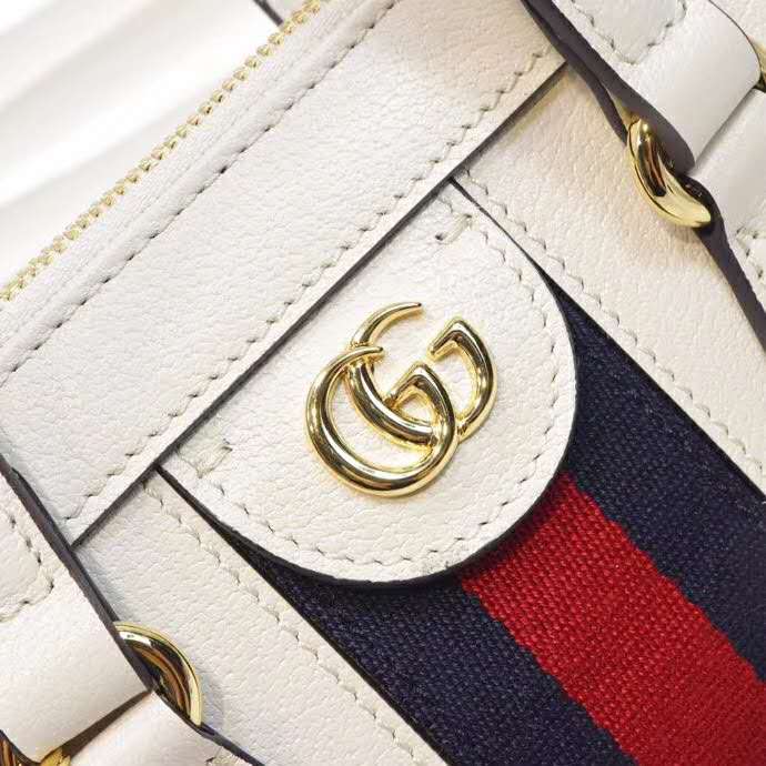G*u*i gg women ophidia small gg tote bag white leather