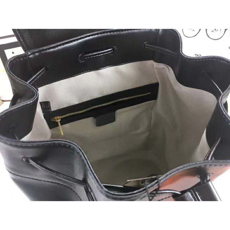 G*u*i women gg G*u*i horsebit 1955 backpack in black leather