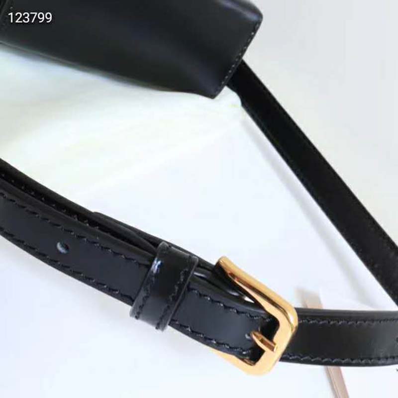 G*u*i gg unisex G*u*i horsebit 1955 mini bag black leather