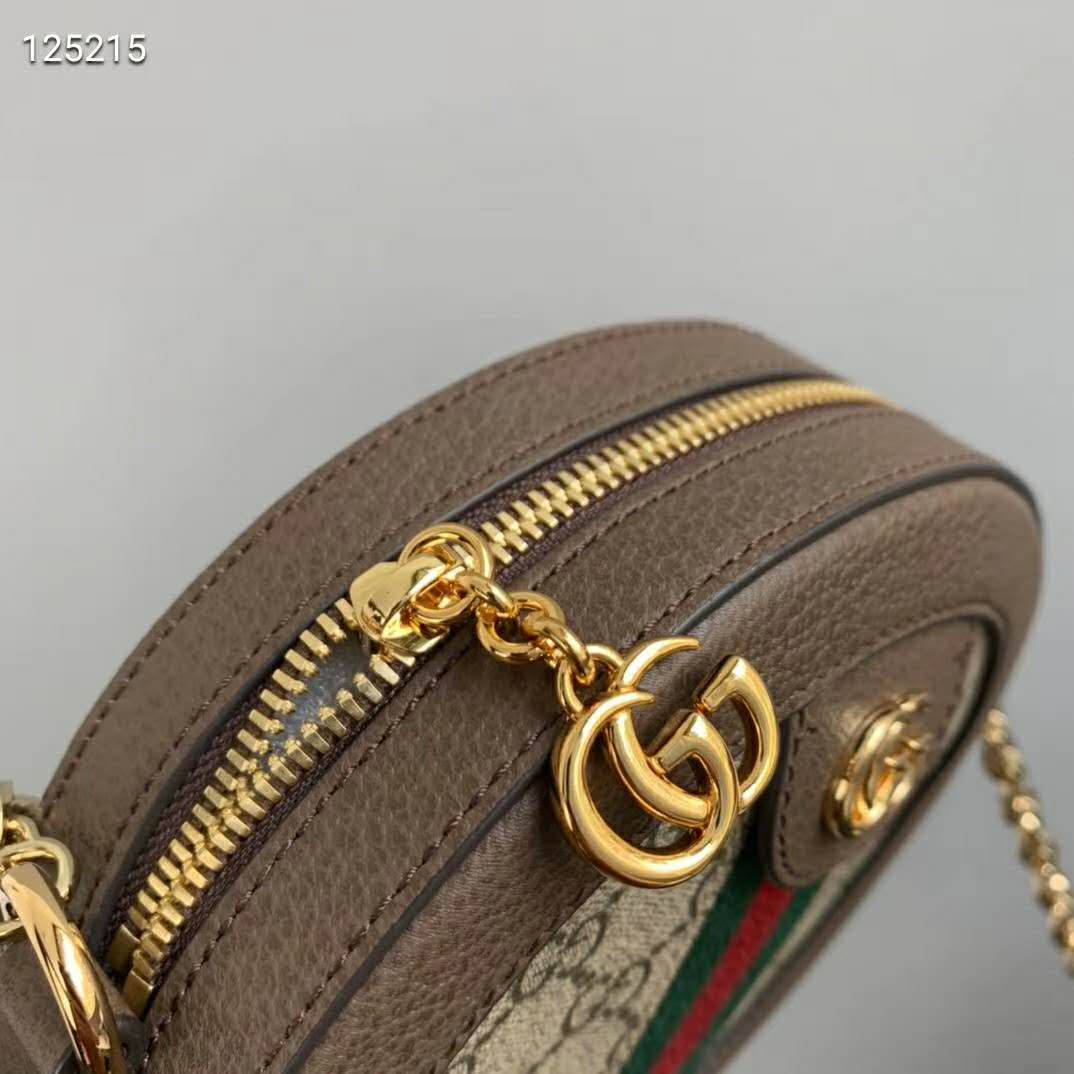 G*u*i gg women ophidia mini gg round shoulder bag-beige