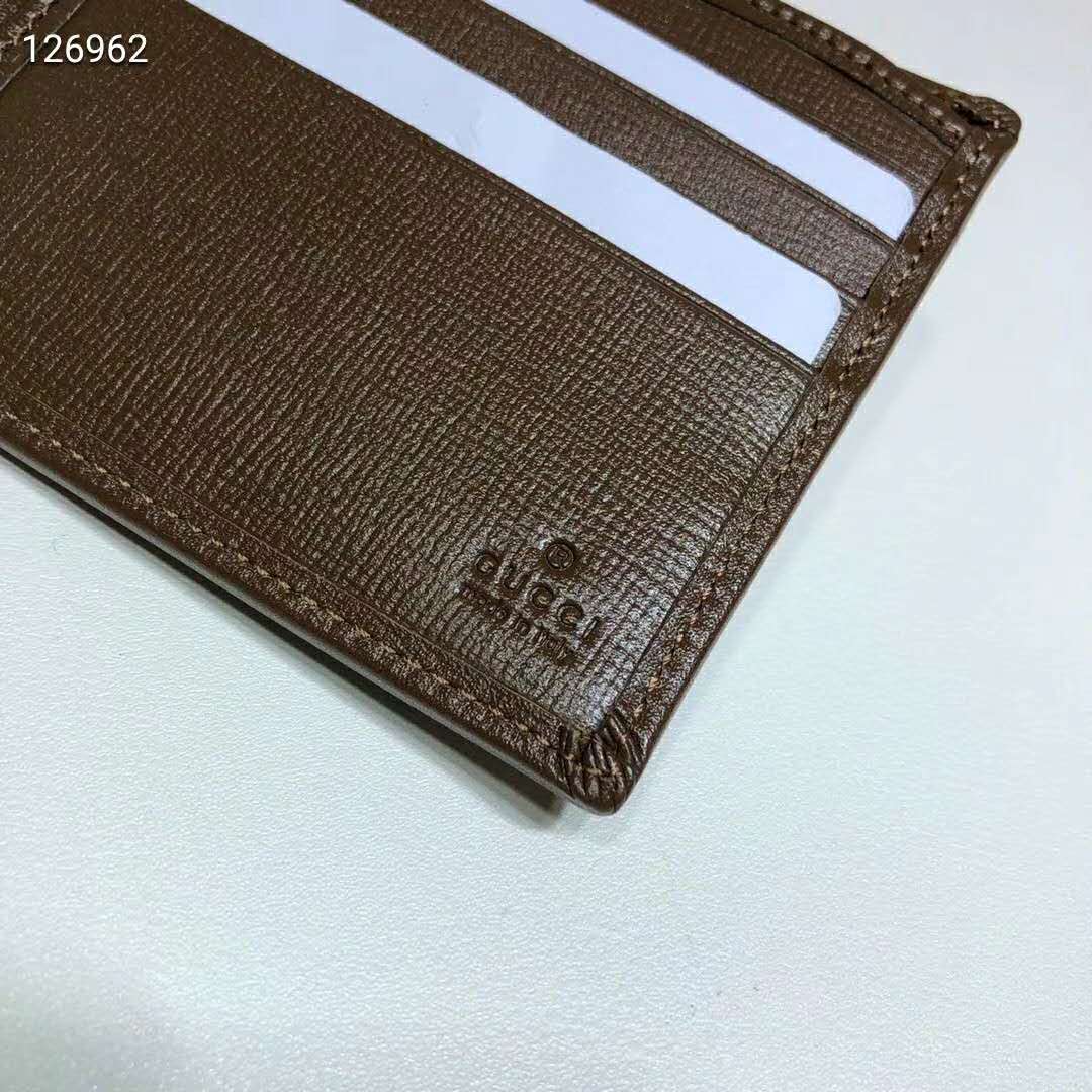 G*u*i unisex ‘fake/not’ print billfold wallet gg supreme canvas
