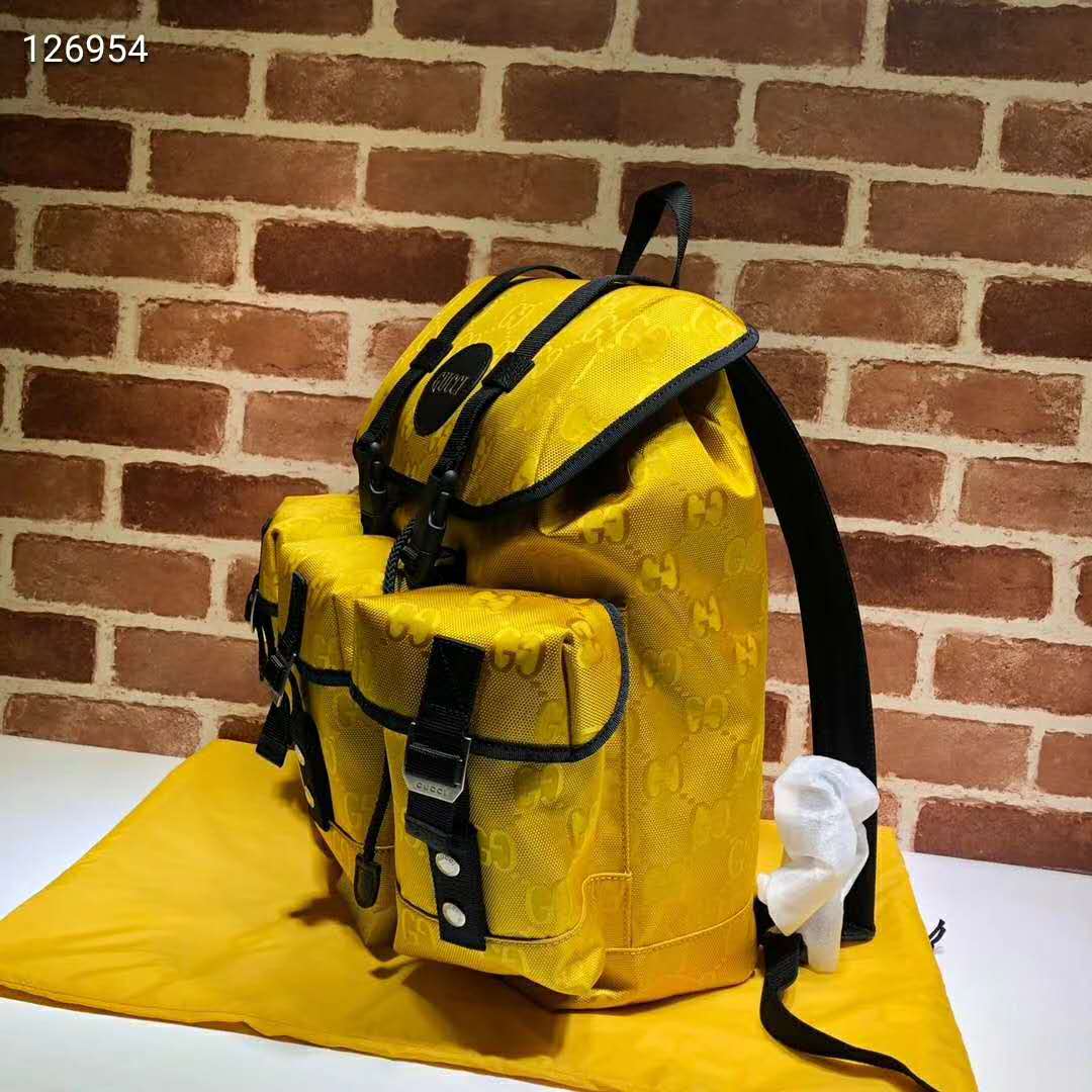 G*u*i unisex G*u*i off the grid backpack yellow gg nylon