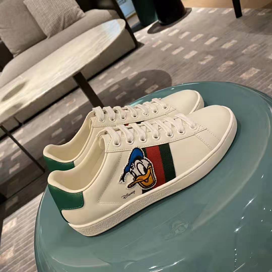 G*u*i gg unisex disney x G*u*i donald duck ace sneaker white leather