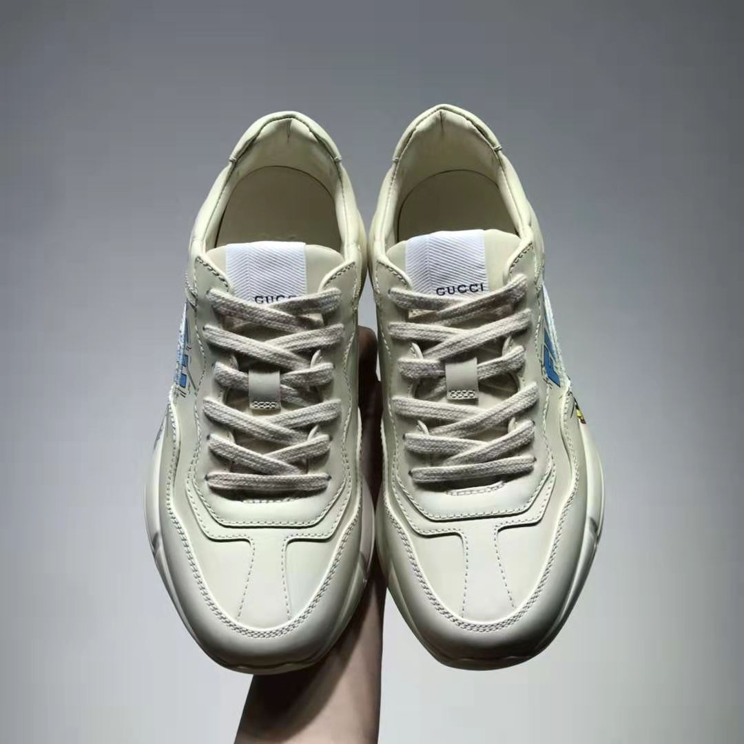 G*u*i gg unisex disney x G*u*i donald duck rhyton sneaker ivory leather
