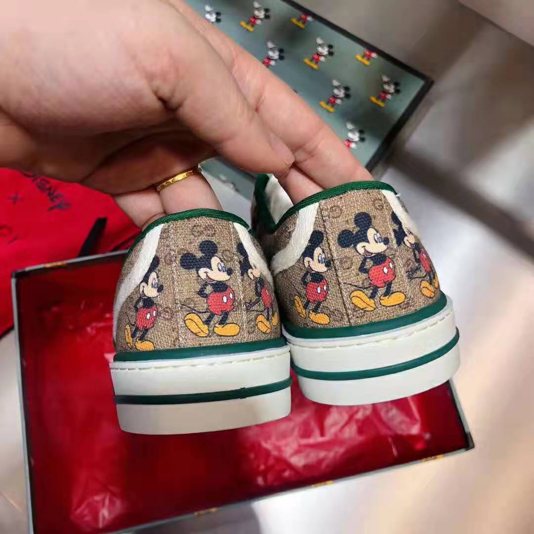 G*u*i gg unisex disney x G*u*i tennis 1977 sneaker web gg canvas mickey mouse