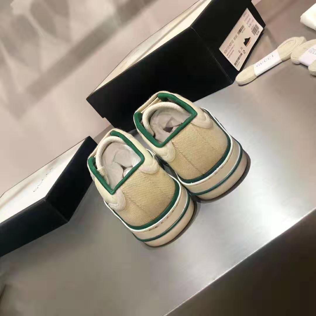 G*u*i gg unisex G*u*i tennis 1977 sneaker green red web butter cotton