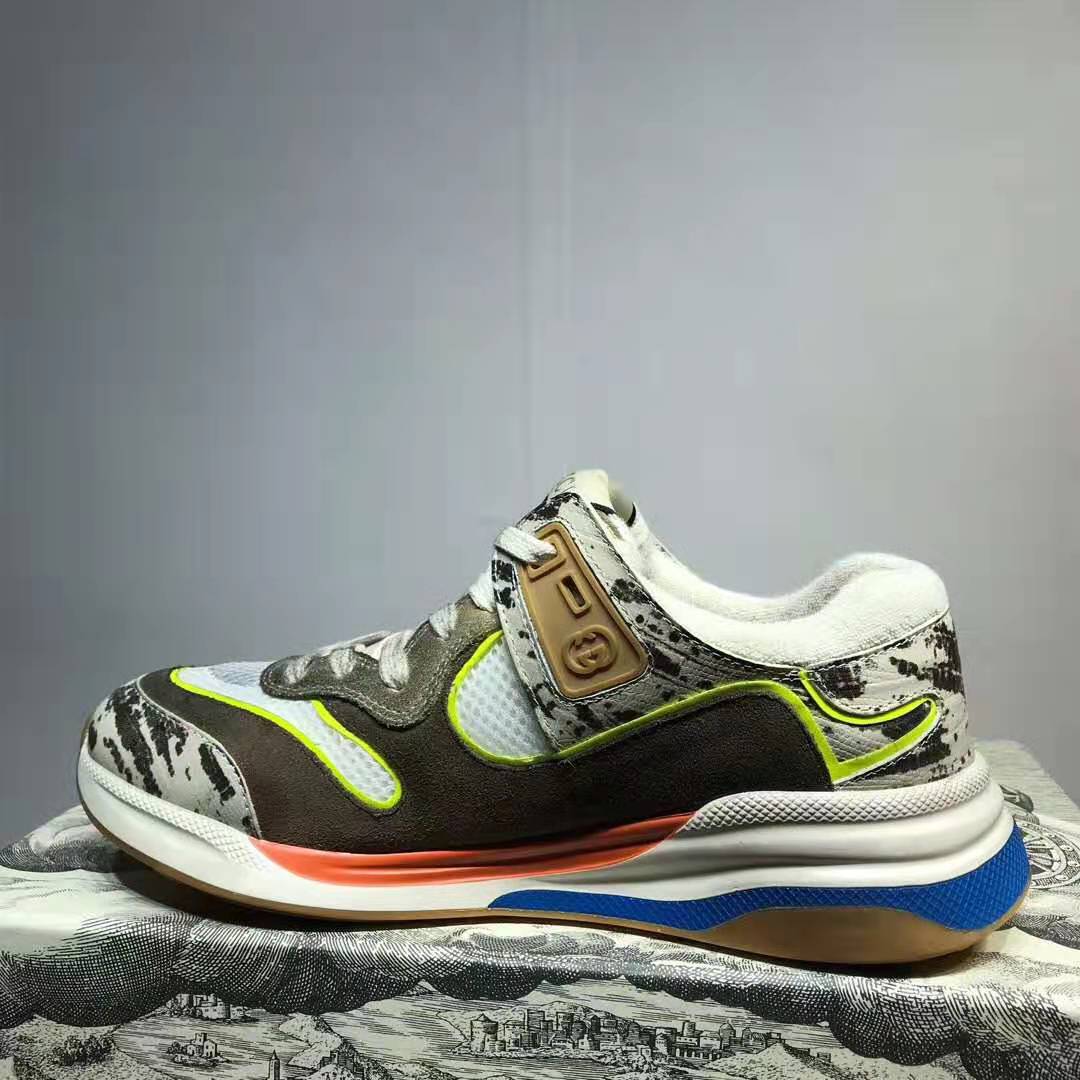 G*u*i gg unisex ultrapace sneaker rock tejus printed leather embroidered g