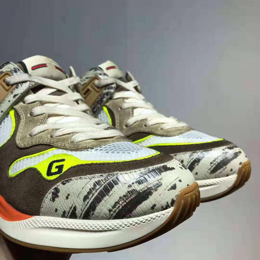 G*u*i gg unisex ultrapace sneaker rock tejus printed leather embroidered g