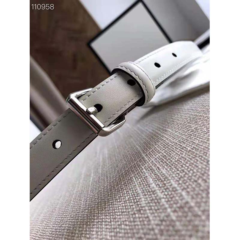 G*u*i gg unisex thin belt with interlocking g buckle 2 cm width