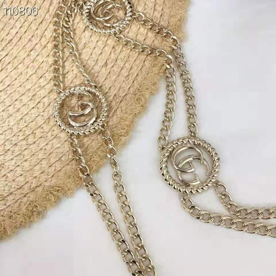 G*u*i gg women chain belt with torchon double g 1.5 cm width