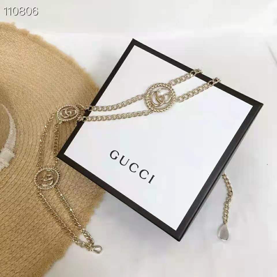 G*u*i gg women chain belt with torchon double g 1.5 cm width