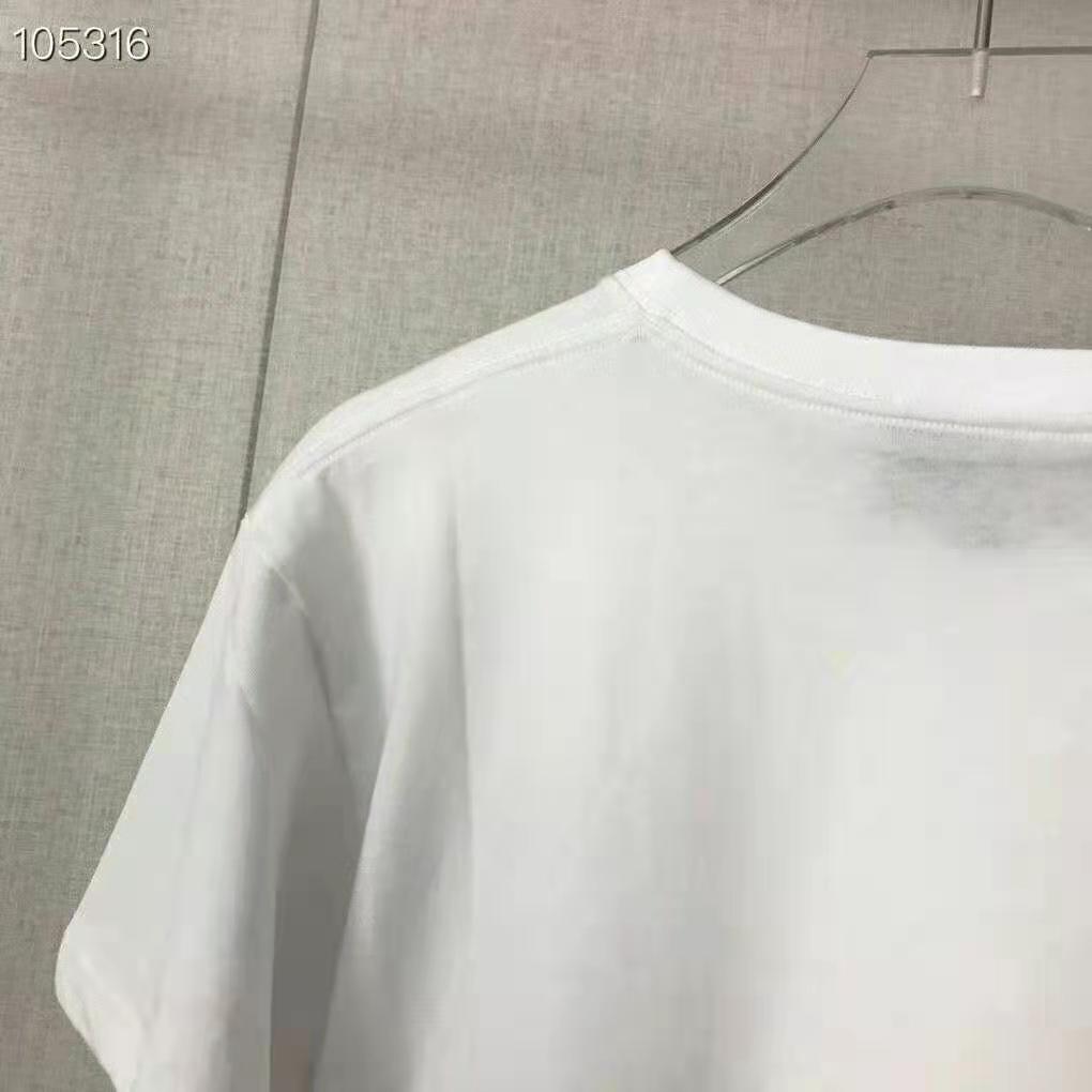 G*u*i men doraemon x G*u*i oversize t-shirt ivory cotton jersey crewneck-blue