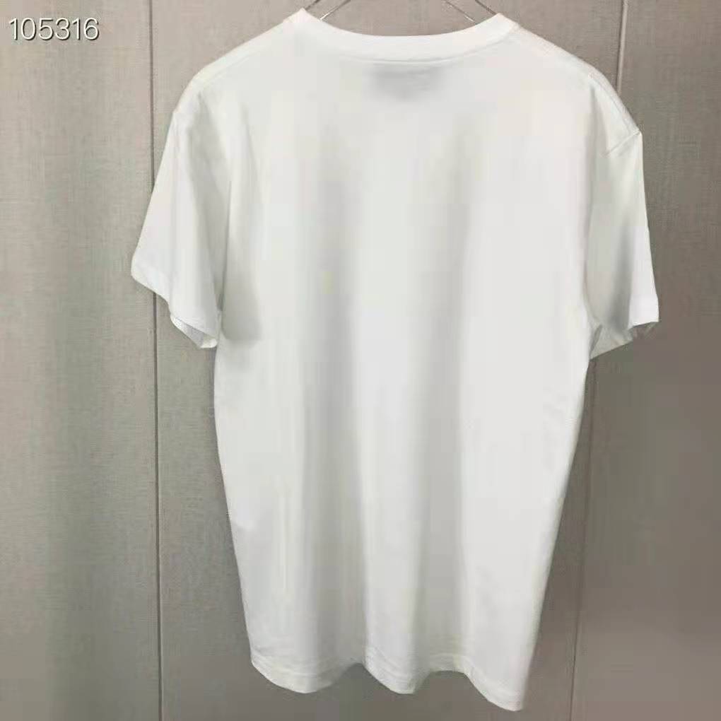 G*u*i men doraemon x G*u*i oversize t-shirt ivory cotton jersey crewneck-blue
