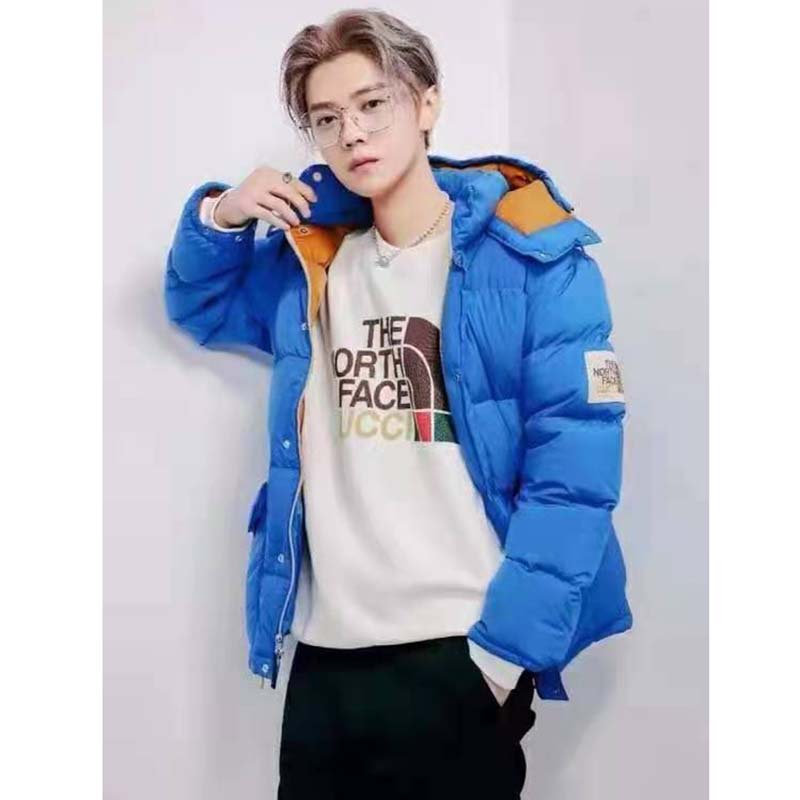 G*u*i men the north face x G*u*i cotton t-shirt crewneck jersey oversize fit