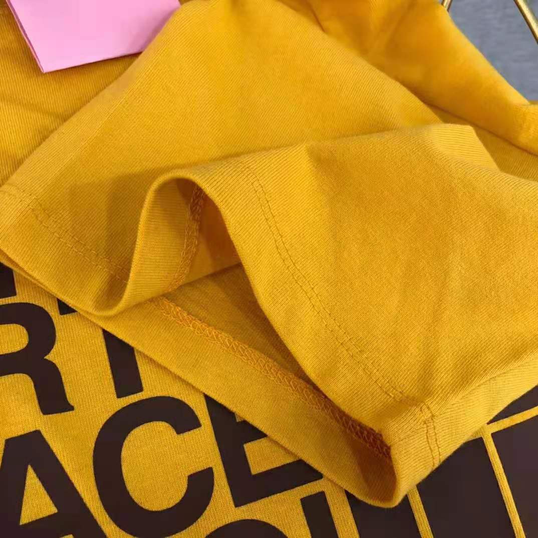 G*u*i women the north face x G*u*i oversize t-shirt cotton jersey crewneck-yellow