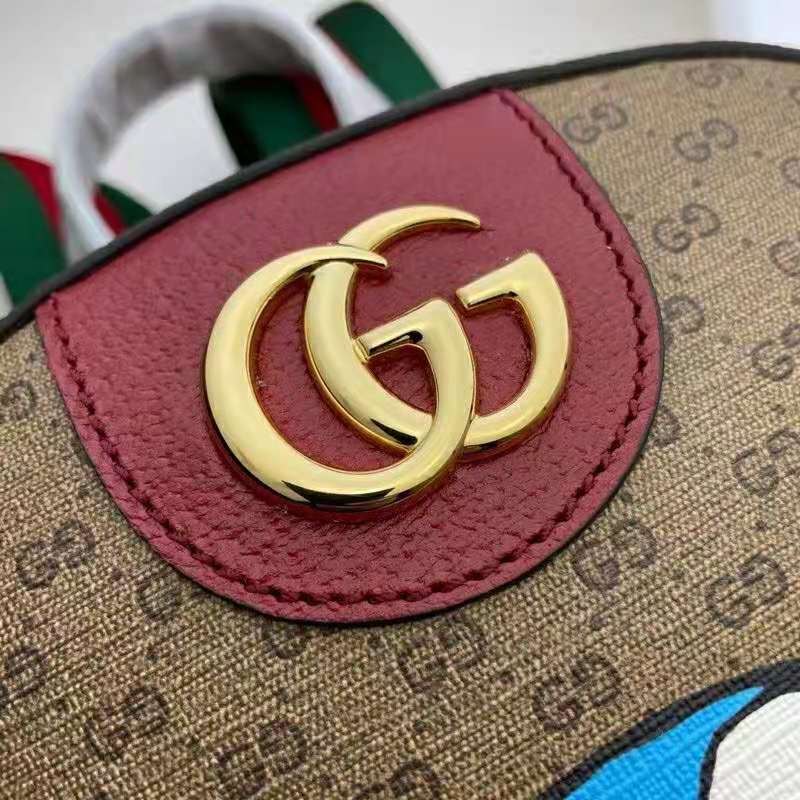 G*u*i unisex doraemon x G*u*i small backpack beige/ebony mini gg supreme canvas