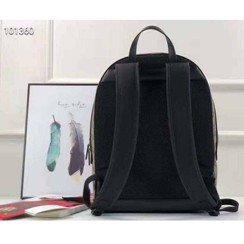 G*u*i unisex gg supreme backpack beige/ebony gg supreme canvas