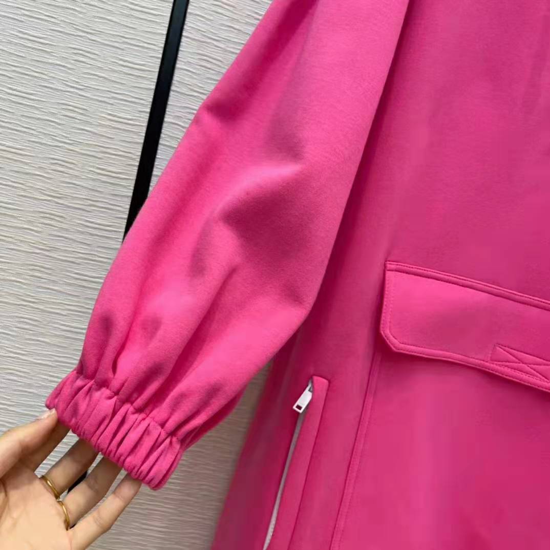 G*u*i women polyester jersey hooded sweatshirt interlocking g fixed hood-pink