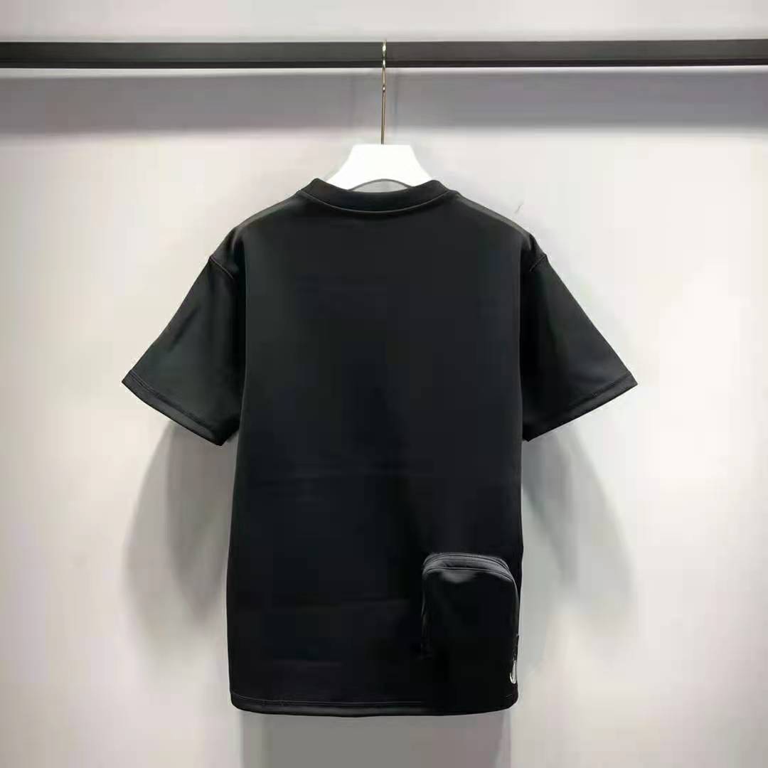 Louis Vuitton Women 2054 Printed Flower Packable T-Shirt Polyamide Slim Fit-Black