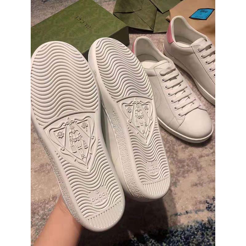 G*u*i gg women’s ace sneaker with interlocking g white scrap less leather
