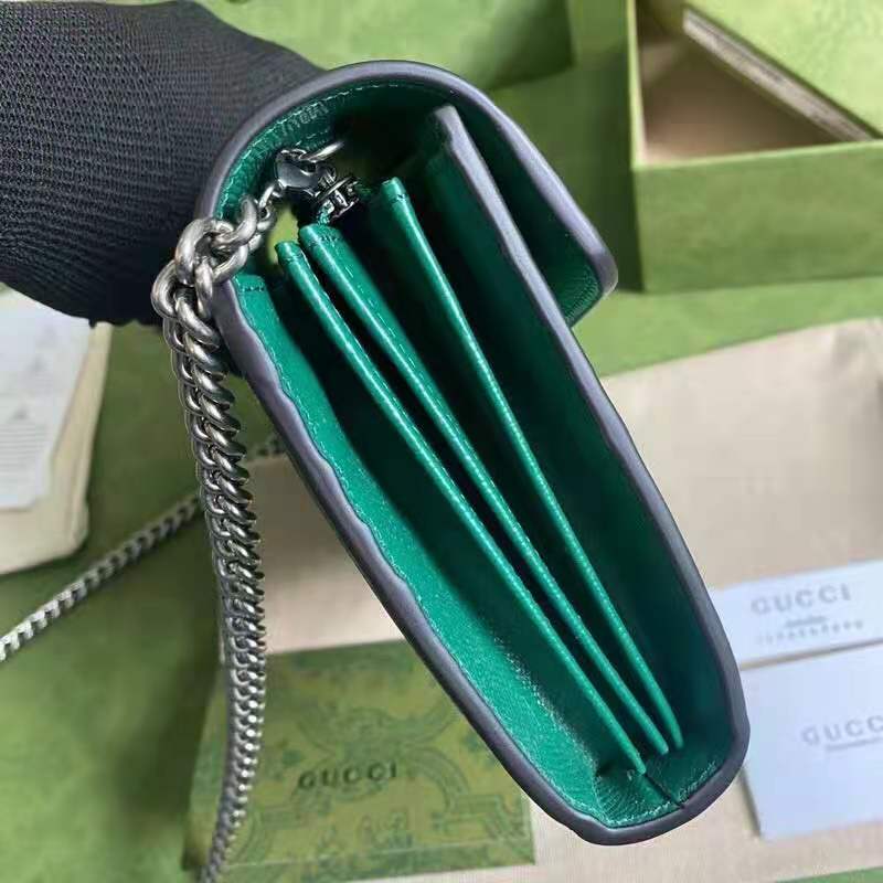 G*u*i gg women dionysus small shoulder bag bright green leather