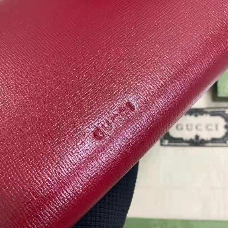 G*u*i gg women dionysus small shoulder bag dark red with pink leather