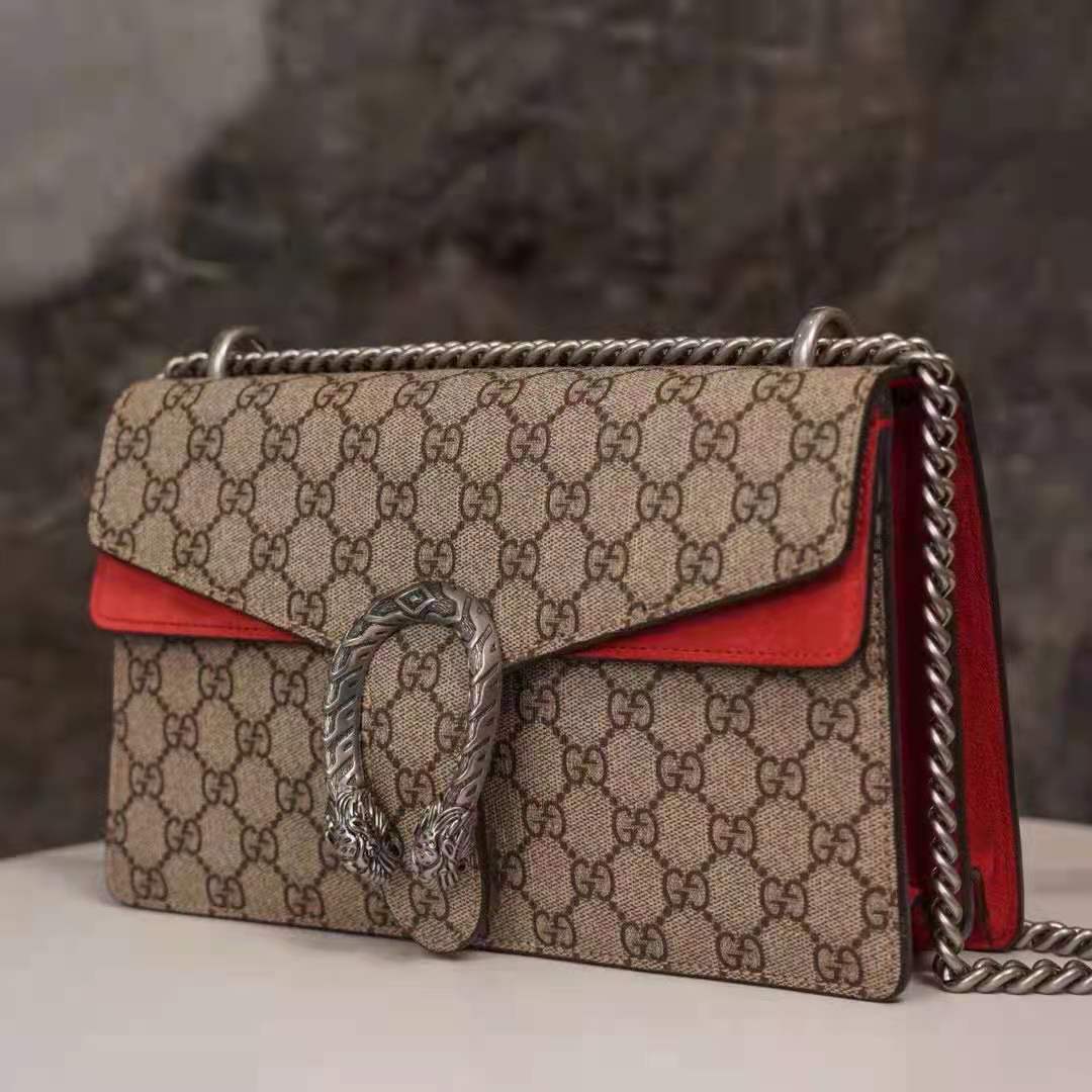 G*u*i gg women dionysus gg small shoulder bag beige ebony gg supreme canvas