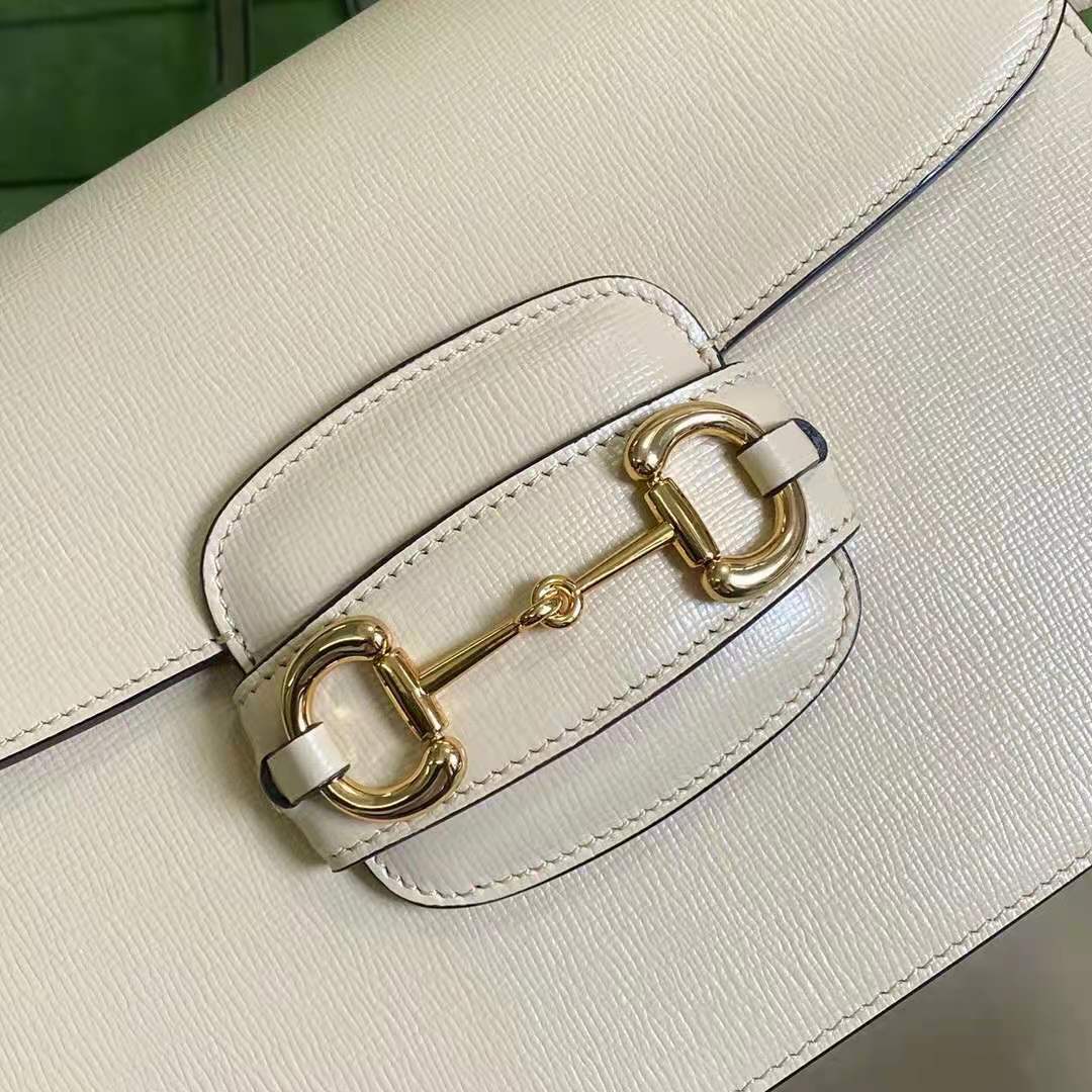 G*u*i gg women G*u*i horsebit 1955 shoulder bag beige leather