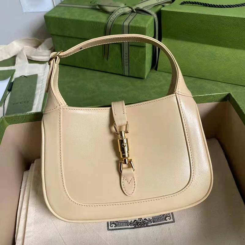 G*u*i gg women jackie 1961 mini shoulder bag white leather