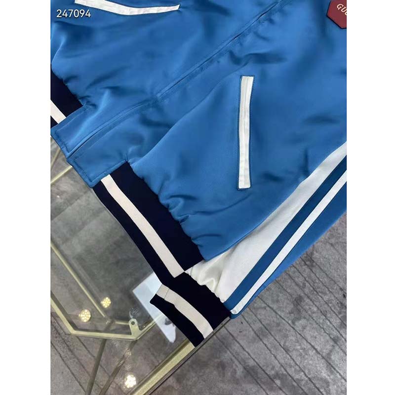 G*u*i gg men G*u*i 100 duchesse jacket blue white duchesse