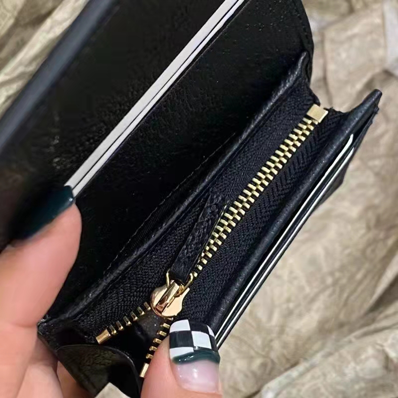 G*u*i gg unisex gg marmont berry card case wallet black double g