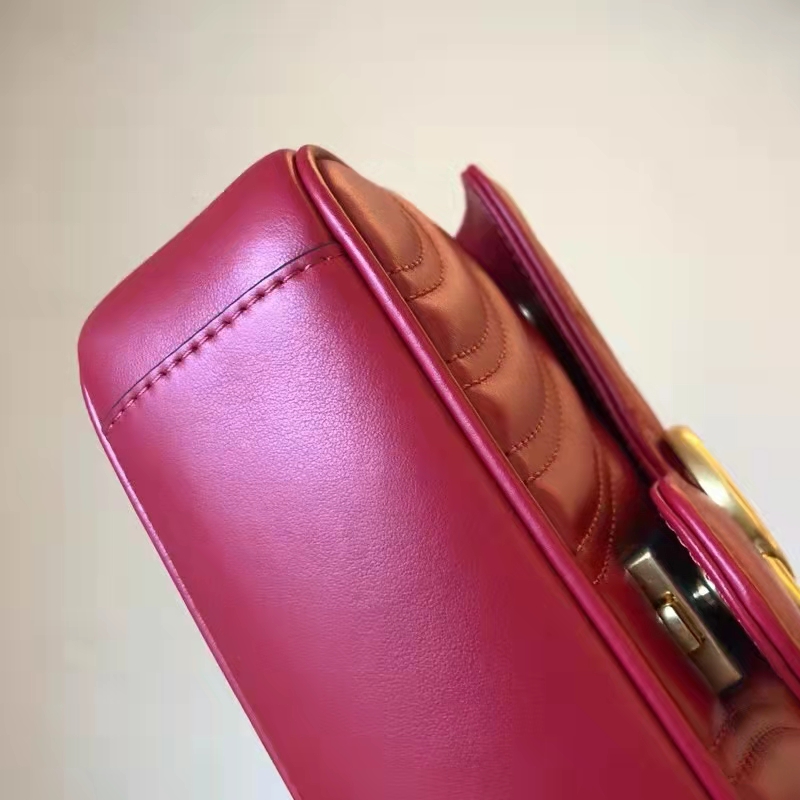 G*u*i gg women gg marmont matelassé mini bag red double g
