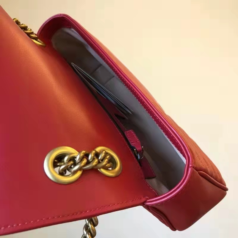 G*u*i gg women gg marmont small matelassé shoulder bag red double g