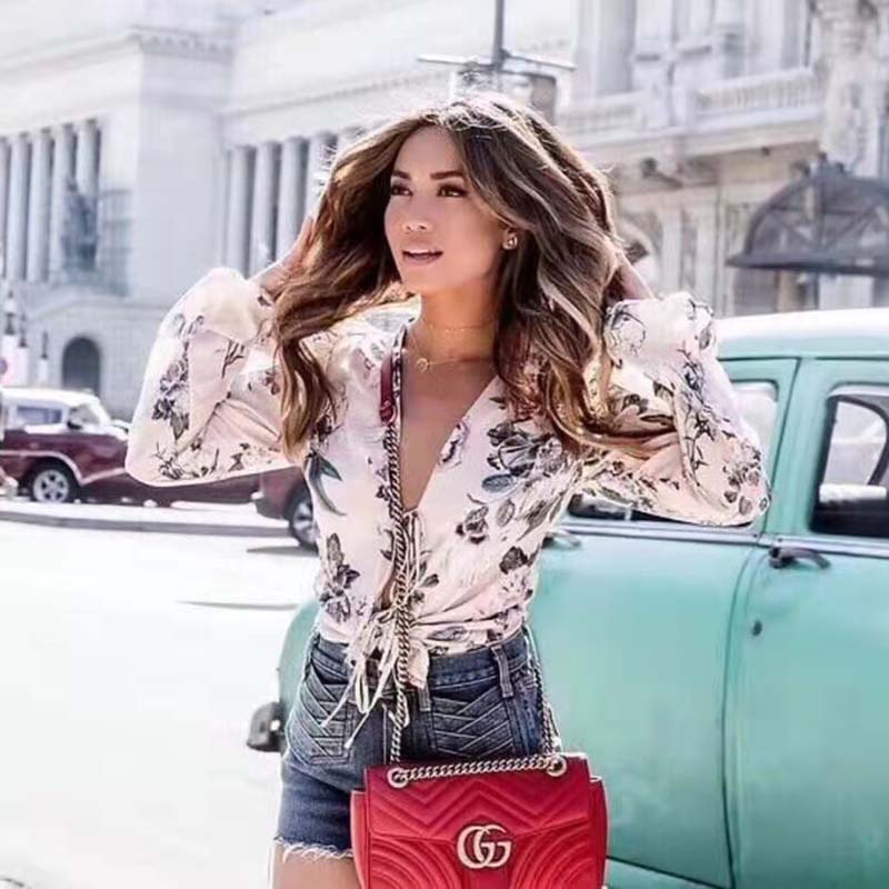 G*u*i gg women gg marmont small matelassé shoulder bag red double g