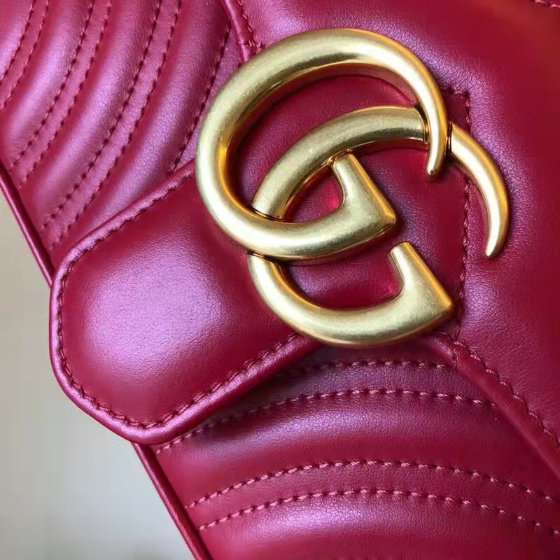 G*u*i gg women gg marmont matelassé mini bag red double g