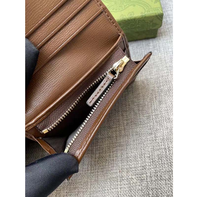 G*u*i men horsebit 1955 card case wallet beige ebony gg supreme canvas