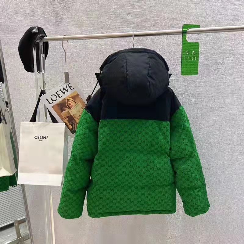 G*u*i men the north face x G*u*i padded jacket green ebony gg canvas