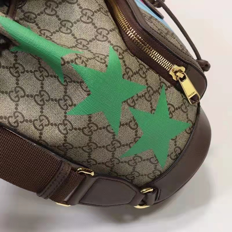 G*u*i unisex backpack with interlocking g beige centum stars g gg supreme canvas