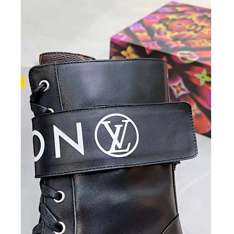 Louis Vuitton Unisex Territory Flat Ranger Black Calf Leather LV Circle