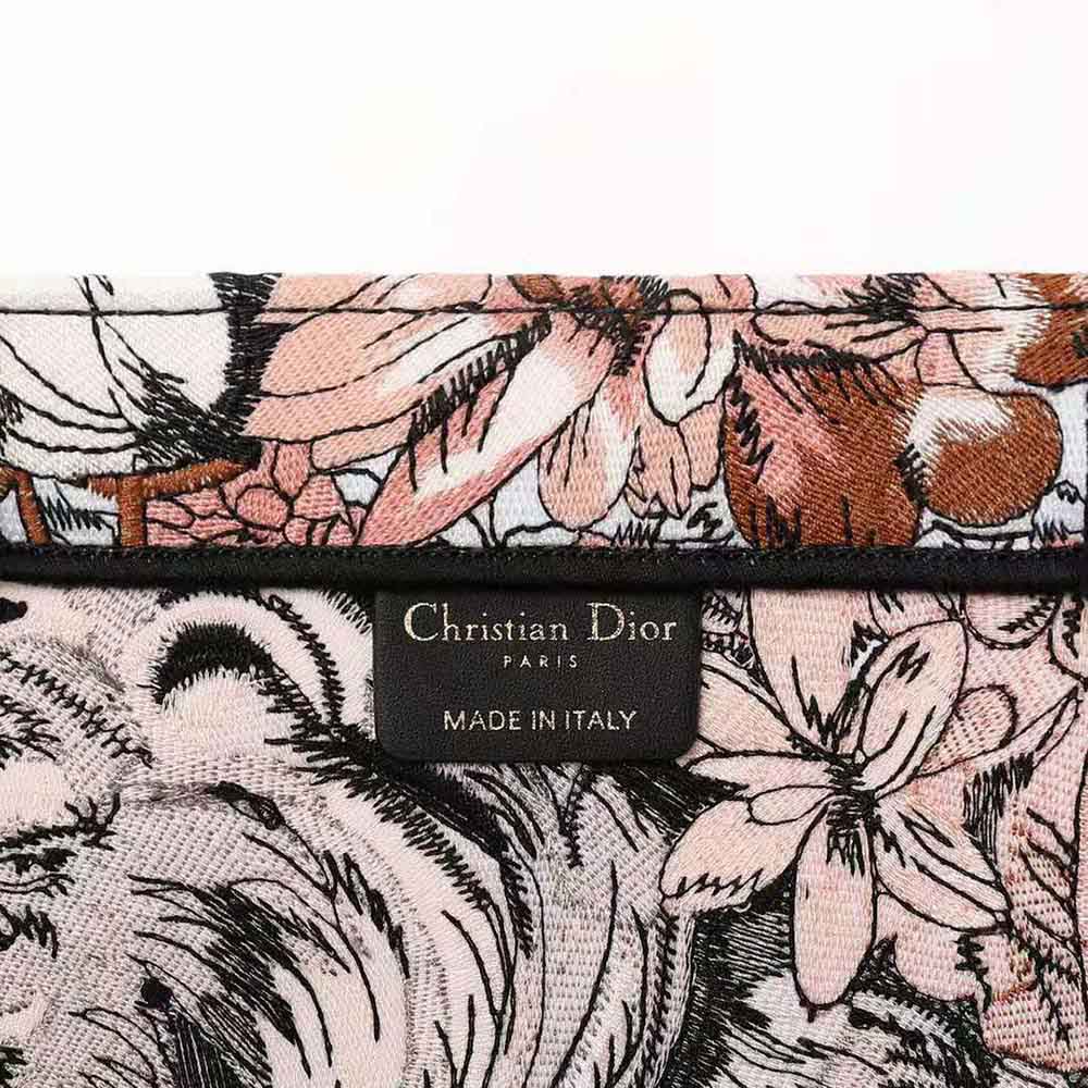 Dior Women Large Dior Book Tote Multicolor La Force Embroidery