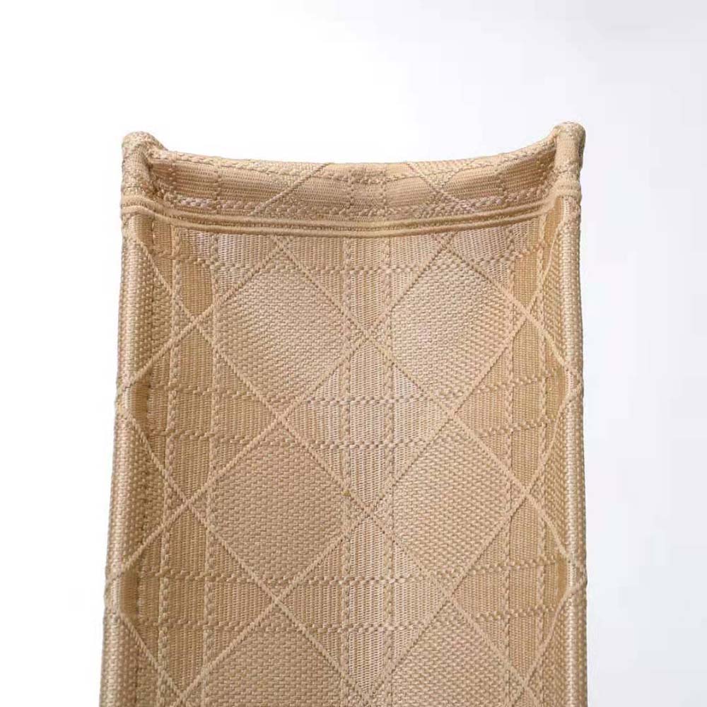 Dior Women Medium Dior Book Tote Natural Cannage Raffia