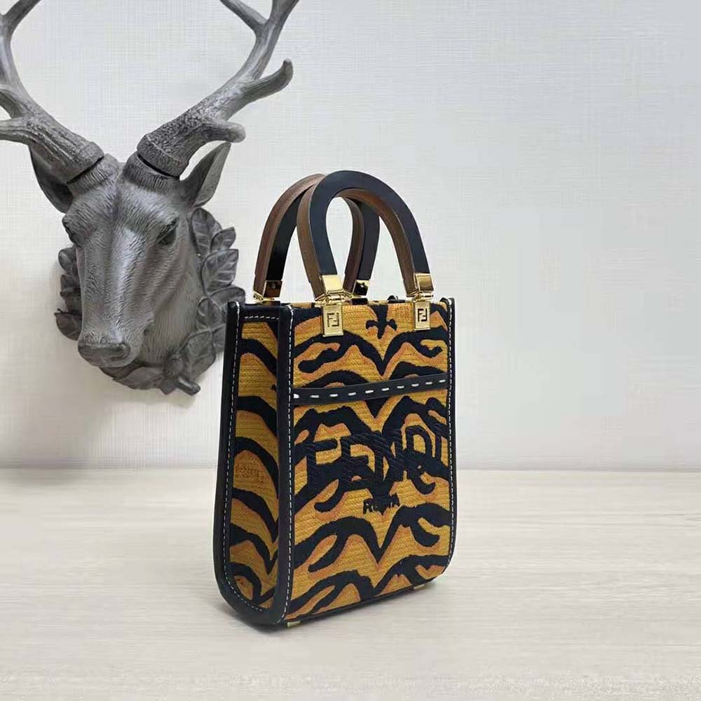 Fendi Women Mini Sunshine Shopper Mini-Bag From the Spring Festival Capsule Collection