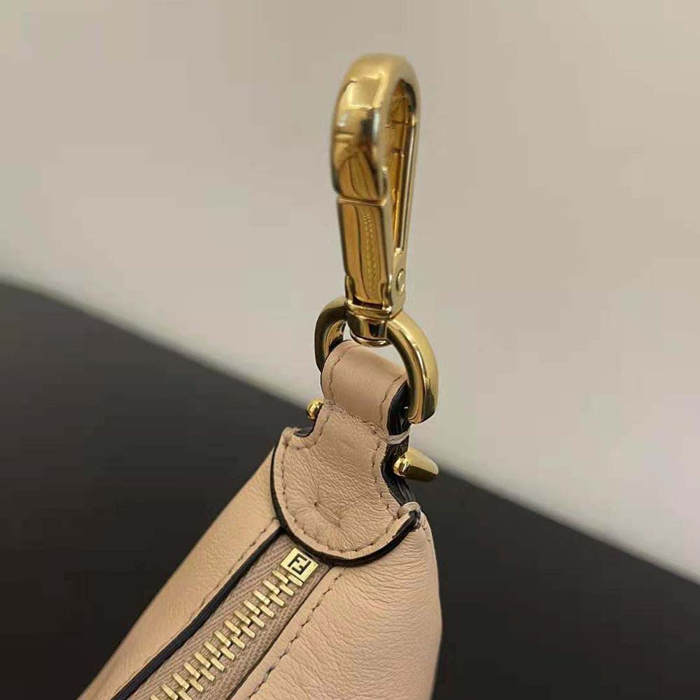 Fendi Women Nano Fendigraphy Pink Leather Charm